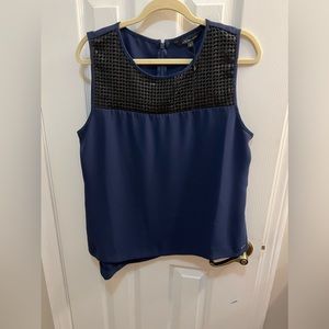 Women’s Armani Exchange Blue Sequined Shirt